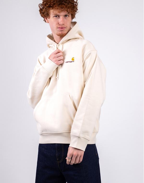 Carhartt WIP Hooded American Script Sweat Natural M
