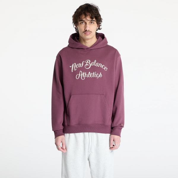 Mikina New Balance Athletics Relaxed League Hoodie Violet XL