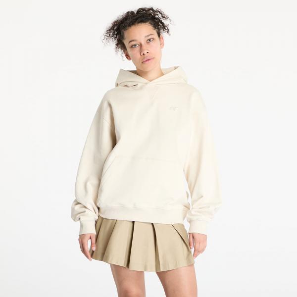 Mikina New Balance Athletics French Terry Hoodie Beige L