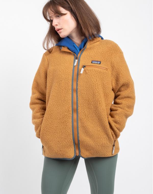 Patagonia W's Retro Pile Jacket Nest Brown w/Nouveau Green L