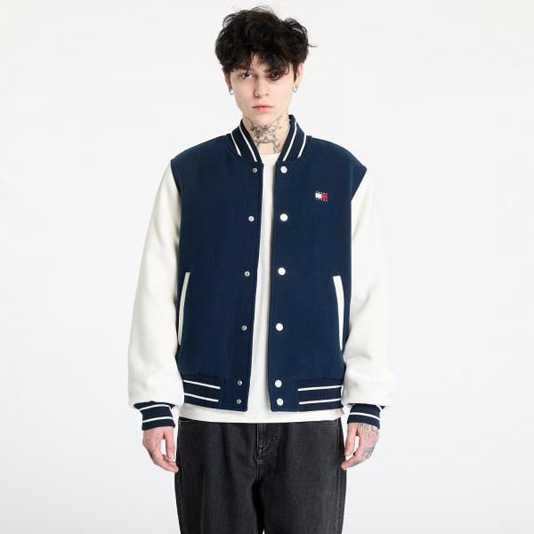 Bomber Tommy Jeans Wool Blend Varsity Jacket Blue L