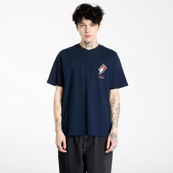 Tričko Tommy Jeans Relaxed Novelty 1 Tee Blue S