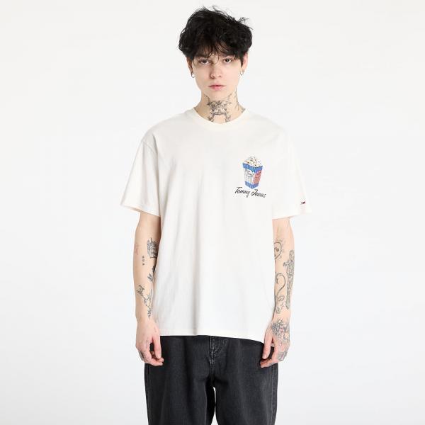 Tričko Tommy Jeans Relaxed Novelty 2 Tee White L