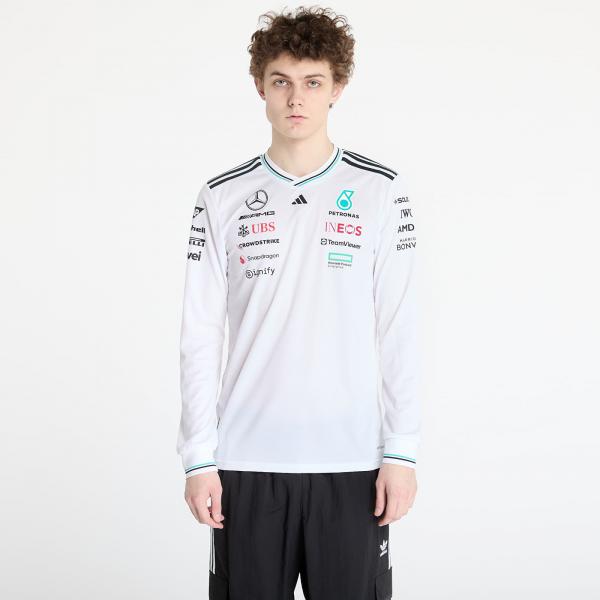 Dres adidas x Mercedes Amg Petronas Formula One Team Driver Authentic Long Sleeve Jersey White/ White/ Black L