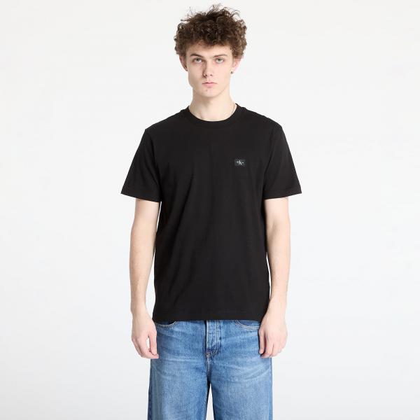 Tričko Calvin Klein Jeans Woven Label Regular Tee Black L