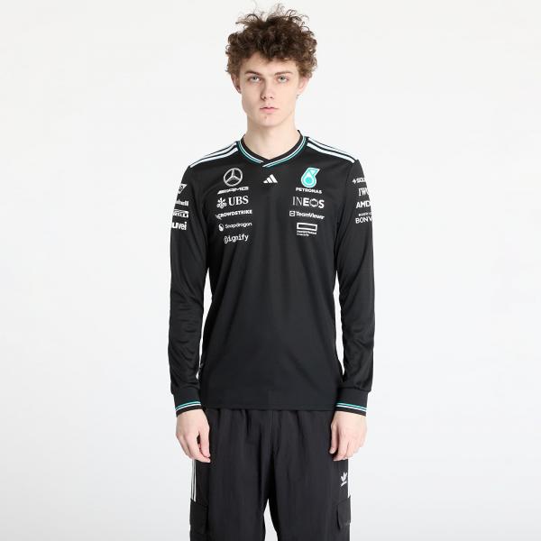 Dres adidas x Mercedes Amg Petronas Formula One Team Driver Authentic Long Sleeve Jersey Black/ Black/ White M