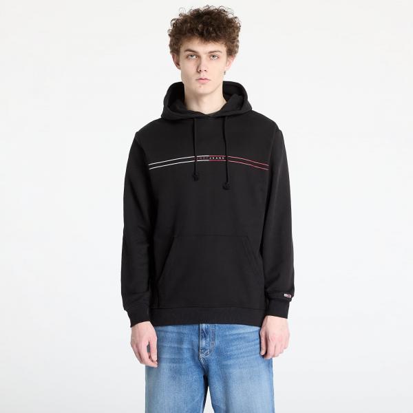 Mikina Tommy Jeans Regular Entry Graphic Hoodie Black M
