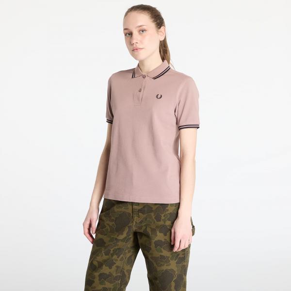 Tričko FRED PERRY Twin Tipped Shirt Dark Pink/ Navy 34