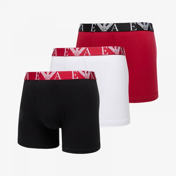 Boxerky EA7 Emporio Armani 3-Pack Boxer White/ Scooter/ Black M