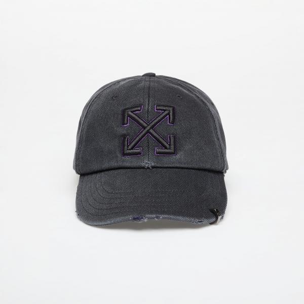 Kšiltovka Off-White Distressed Denim Baseball Cap Black Universal