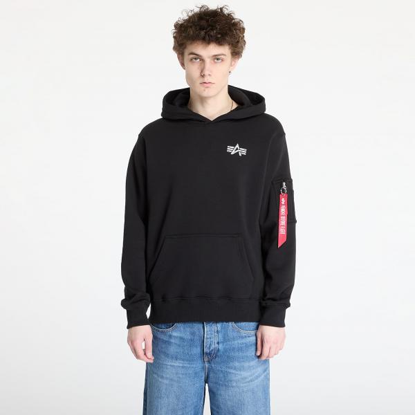 Mikina Alpha Industries Inc. Signature BP Hoodie Black XXL