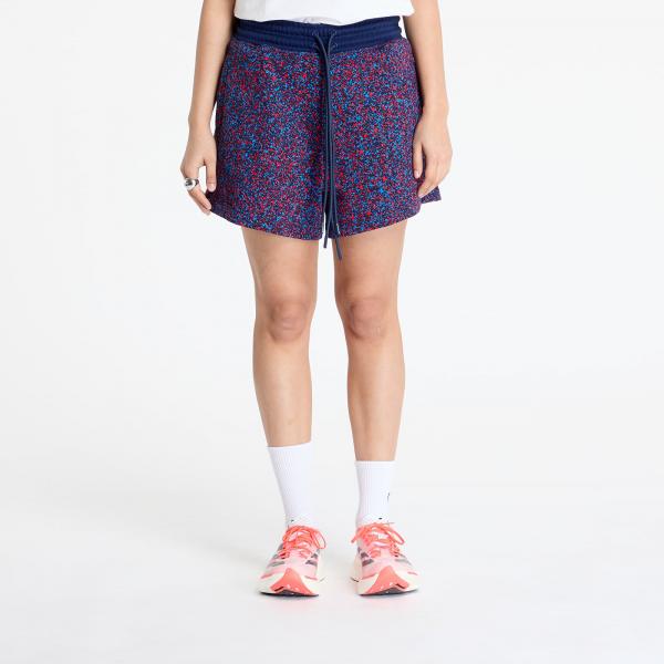 Šortky adidas x Stella Mccartney Printed Terry Short Blue/ Team Navy Blue 2/ Active Red XS