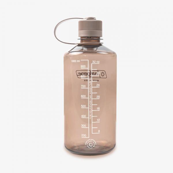Nalgene 1000ml Narrow Mouth Sustain Water Bottle Mocha Universal