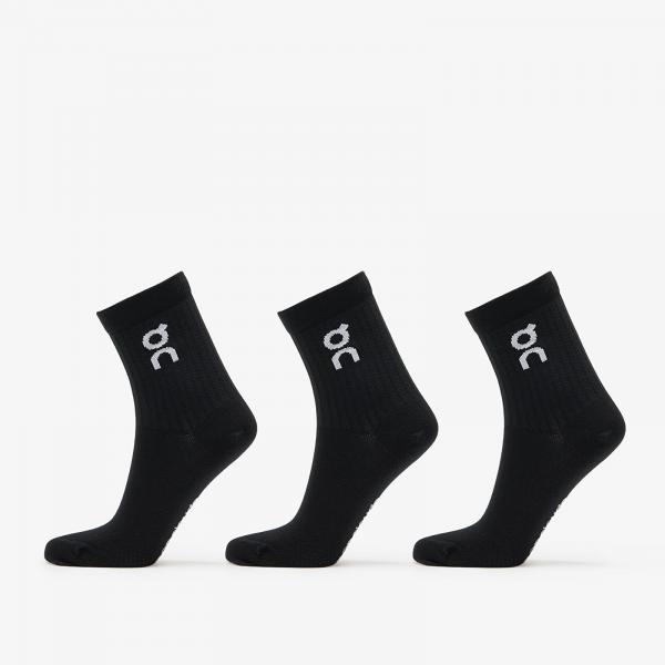 Ponožky On Logo Sock High 3-Pack Black L