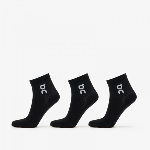 Ponožky On Logo Sock Mid 3-Pack Black XS