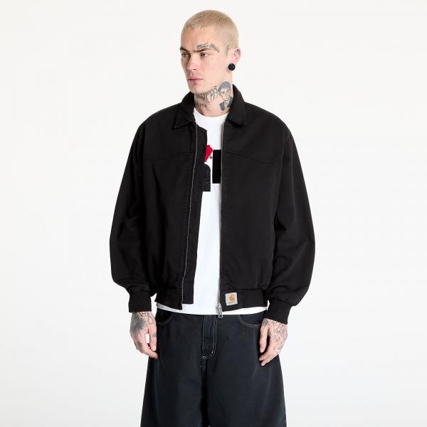 Bunda Carhartt WIP OG Santa Fe Jacket UNISEX Black Garment Dyed XS