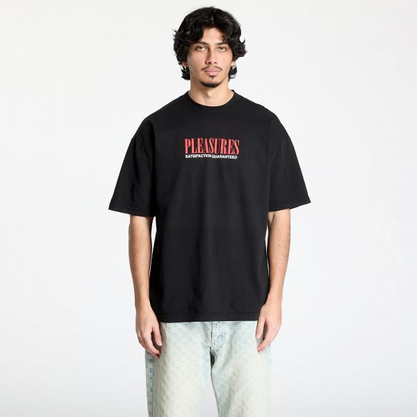Tričko PLEASURES Satisfaction T-Shirt Black S