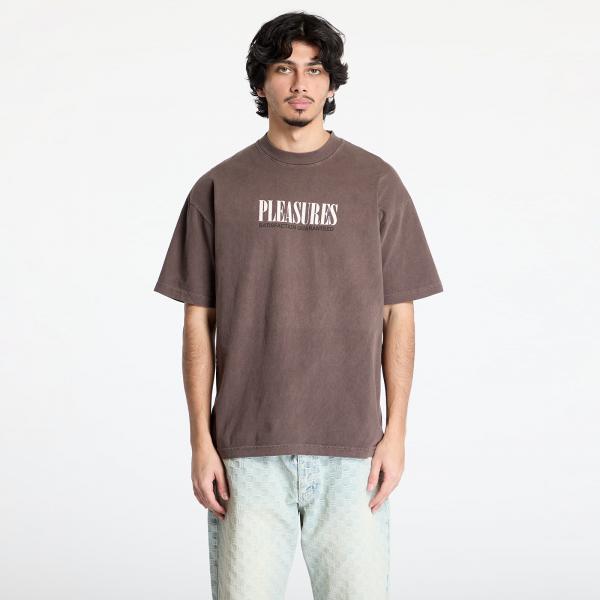 Tričko PLEASURES Satisfaction T-Shirt Brown S
