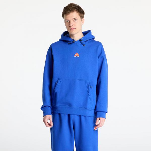 Mikina Nike ACG Therma-FIT Fleece Pullover Hoodie Game Royal/ Safety Orange/ Summit White XL