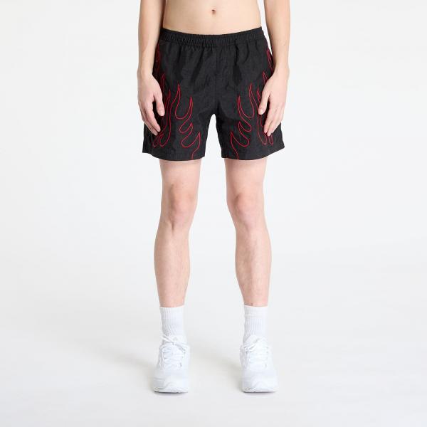 Šortky PLEASURES Fiery Running Shorts Black XXL