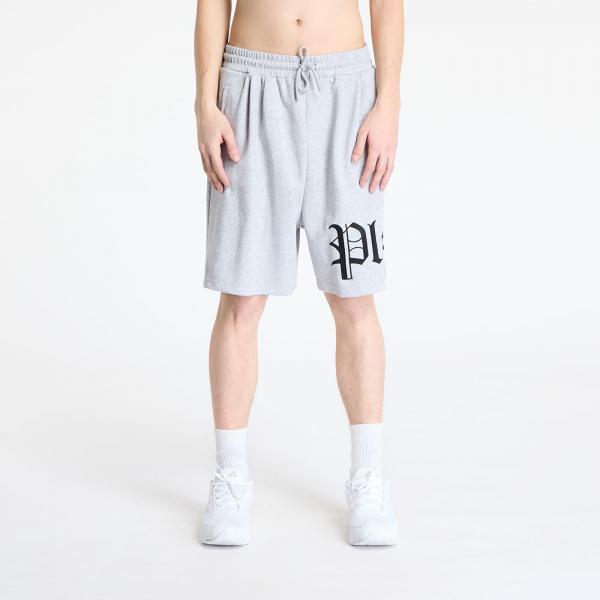 Šortky PLEASURES Oe Wide Shorts Grey Mélange XL