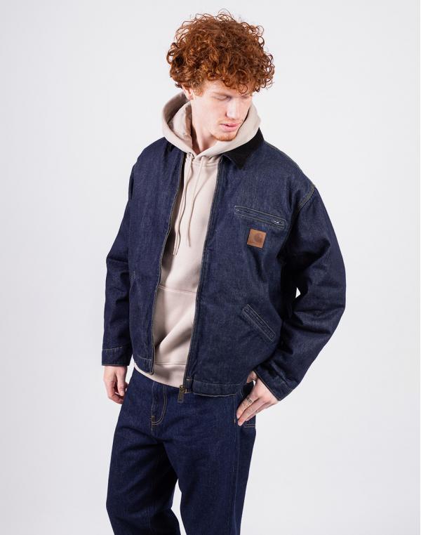 Carhartt WIP OG Detroit Jacket Blue/Black rinsed L