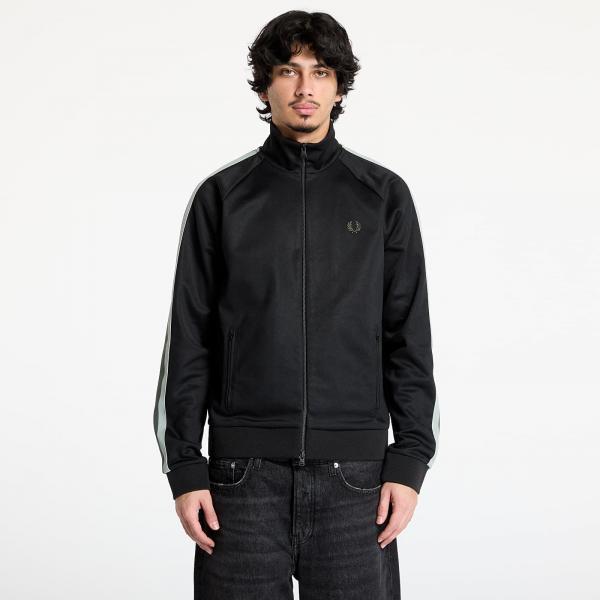 Mikina FRED PERRY Two Colour Tape Track Jacket Black L