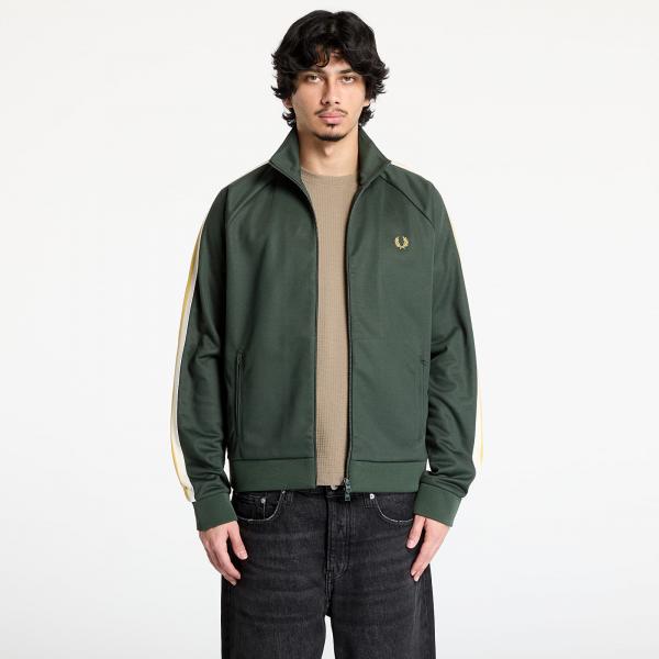 Mikina FRED PERRY Two Colour Tape Track Jacket Court Green XL