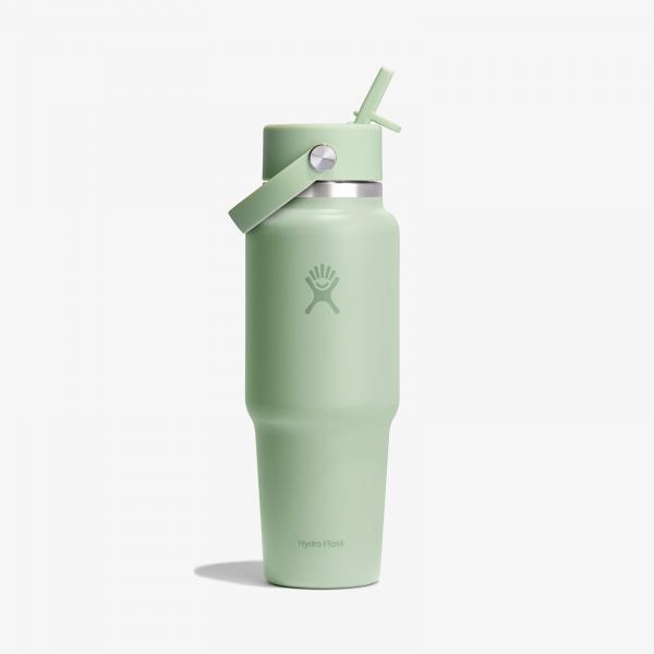 Hydroflask 946 ml Wide Flex Straw Travel Bottle Aloe Universal
