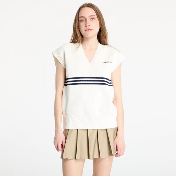Vesta adidas 3 Stripe Knitted Vest White/ Off White M