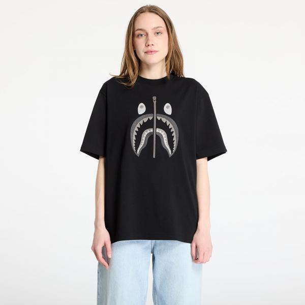 Tričko A BATHING APE Chain Stitch Shark Relaxed Fit Tee UNISEX Black XL