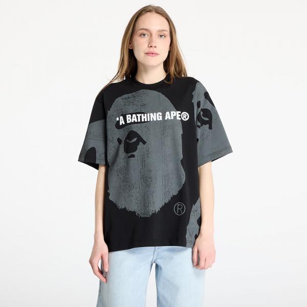 Tričko A BATHING APE Water Print Ape Head Relaxed Fit Tee UNISEX Black XL