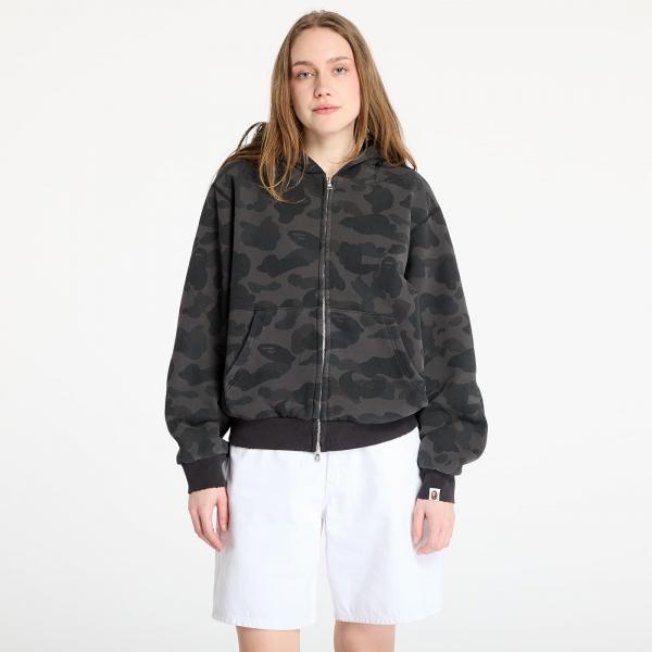 Mikina A BATHING APE 1St Camo Heavy Wash Cropped Fit Zip Hoodie UNISEX Black M