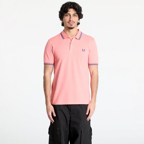 Tričko Comme des Garçons SHIRT x Fred Perry Knit T-Shirt Coral L