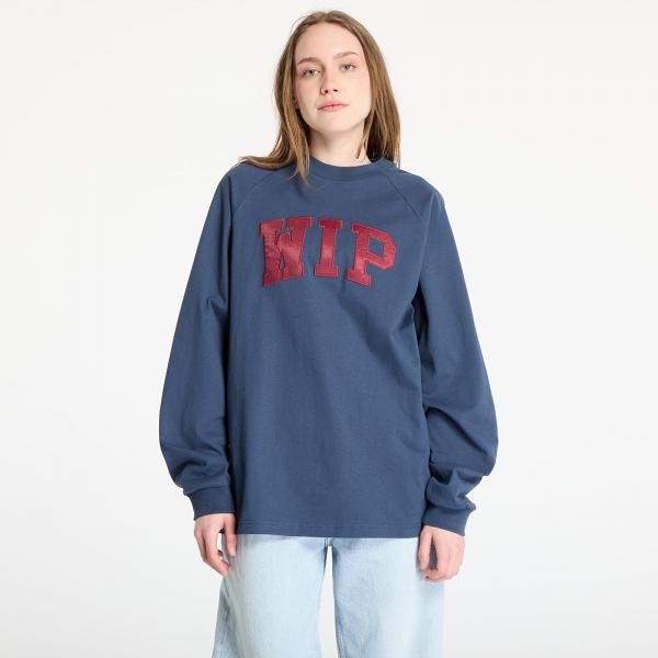 Tričko Carhartt WIP Longsleeve WIP T-Shirt UNISEX Dusky Blue/ Mulberry L