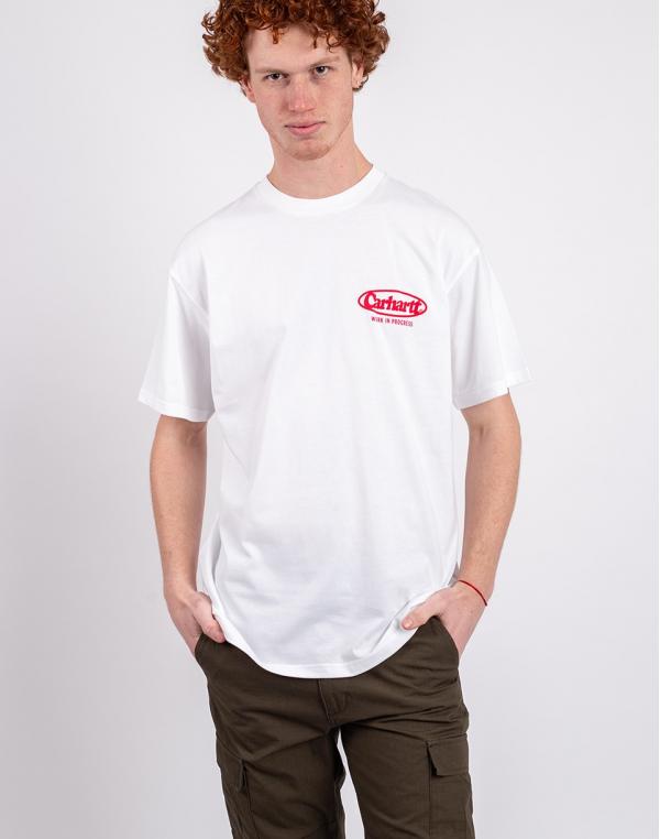 Tričko Carhartt WIP S/S Logo T-Shirt White