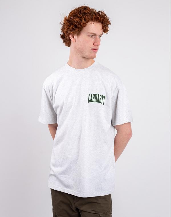 Tričko Carhartt WIP S/S Logo T-Shirt Ash Heather