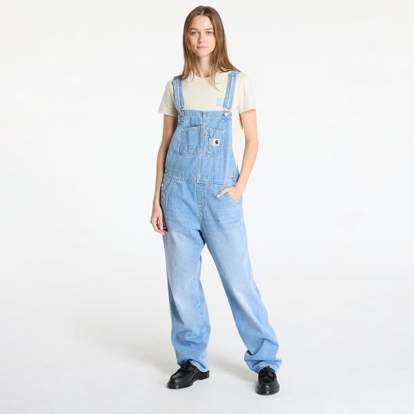 Džíny Carhartt WIP W Bib Overall Straight Blue M