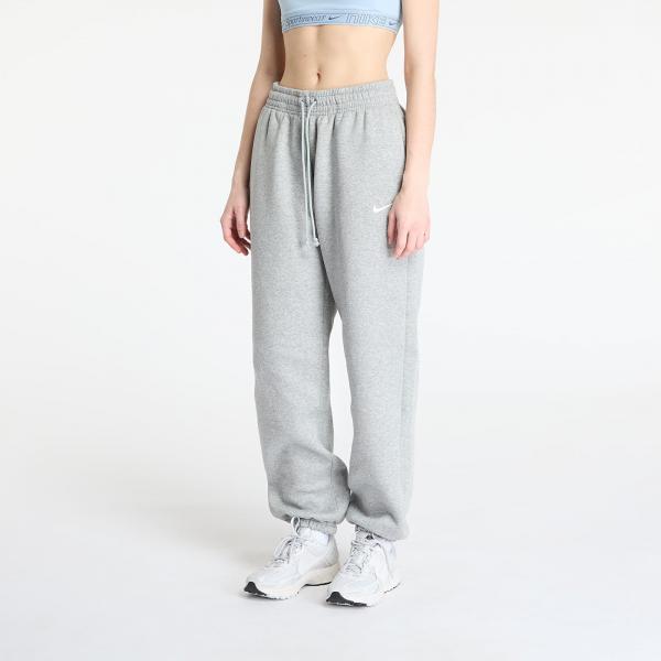 Tepláky Nike Sportswear Phoenix Fleece Women's High-Waisted Oversized Sweatpants Dark Grey Heather/ Sail XXL