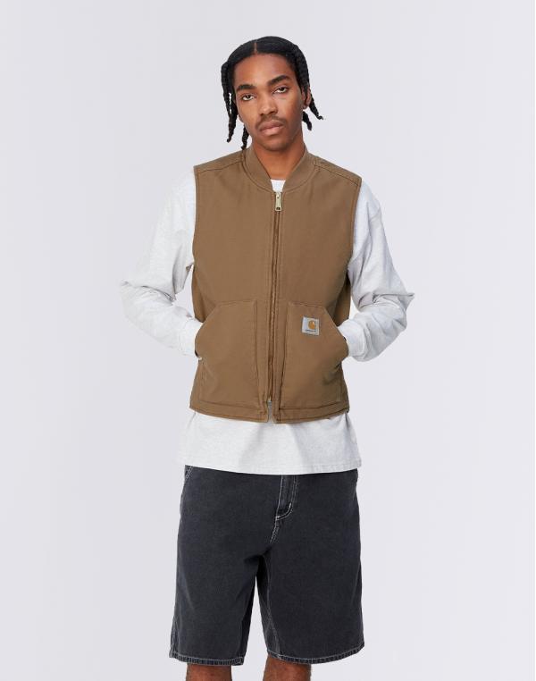 Carhartt WIP Classic Vest Hamilton Brown rinsed S