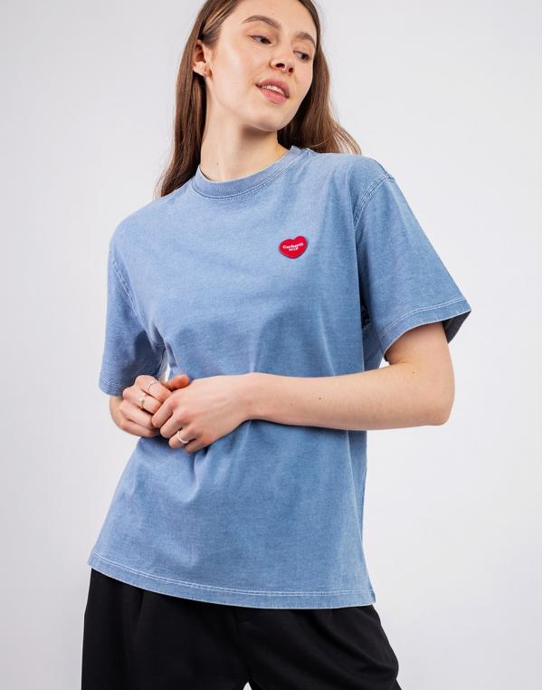Tričko Carhartt WIP W' S/S Ingo T-Shirt Light Blue garment dyed
