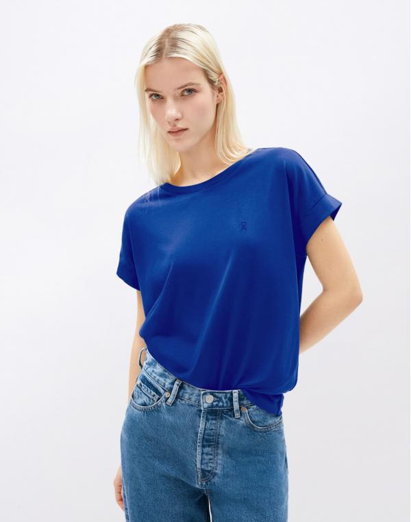 Tričko Armedangels Idaara 236 lapis blue