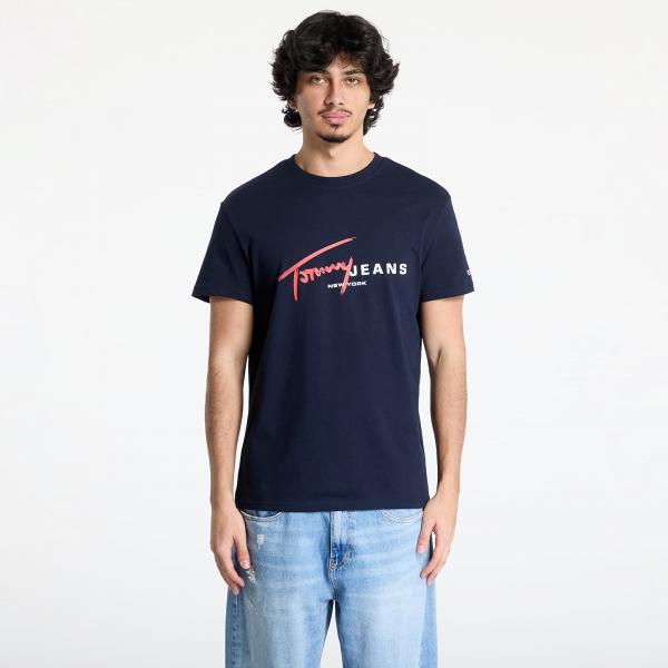 Tričko Tommy Jeans Regular Signature Dna Tee Blue L
