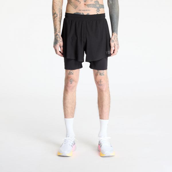 Šortky Y-3 Running Shorts + Tights Black XL
