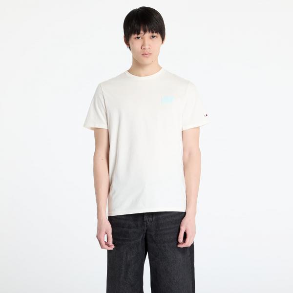 Tričko Tommy Jeans Slim Bubble Print Tee White M