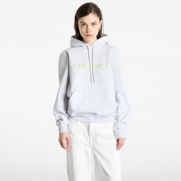 Mikina Carhartt WIP Hooded Carhartt Sweat UNISEX Ash Heather/ Air Green M
