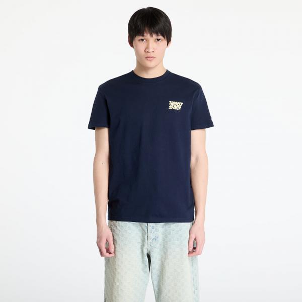 Tričko Tommy Jeans Regular Bubble Back Tee Blue M