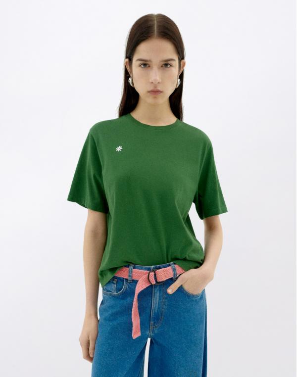 Tričko Thinking MU Solsol Lucia Green T-Shirt DILL