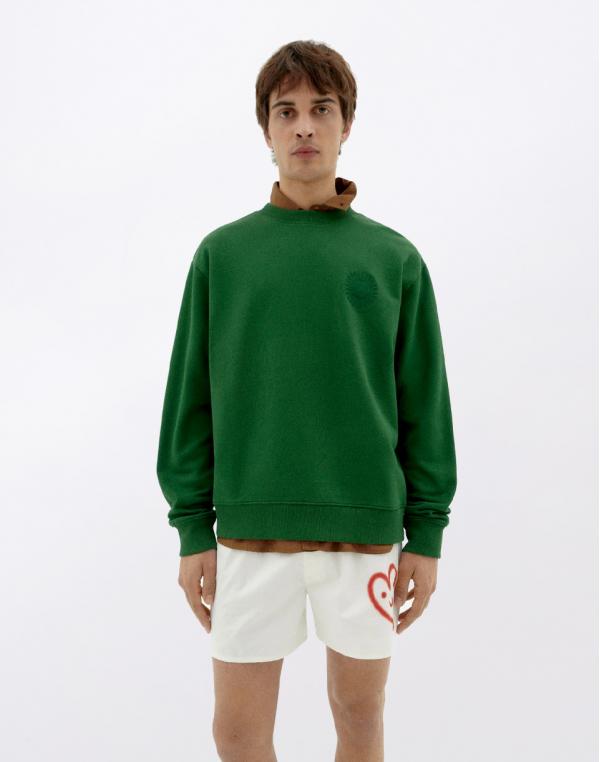 Thinking MU Sweatshirt Green Sun Type Leon DILL S
