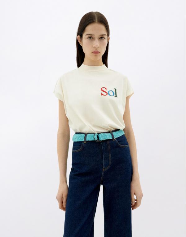 Tričko Thinking MU White T-Shirt Sun Type Volta WHITE